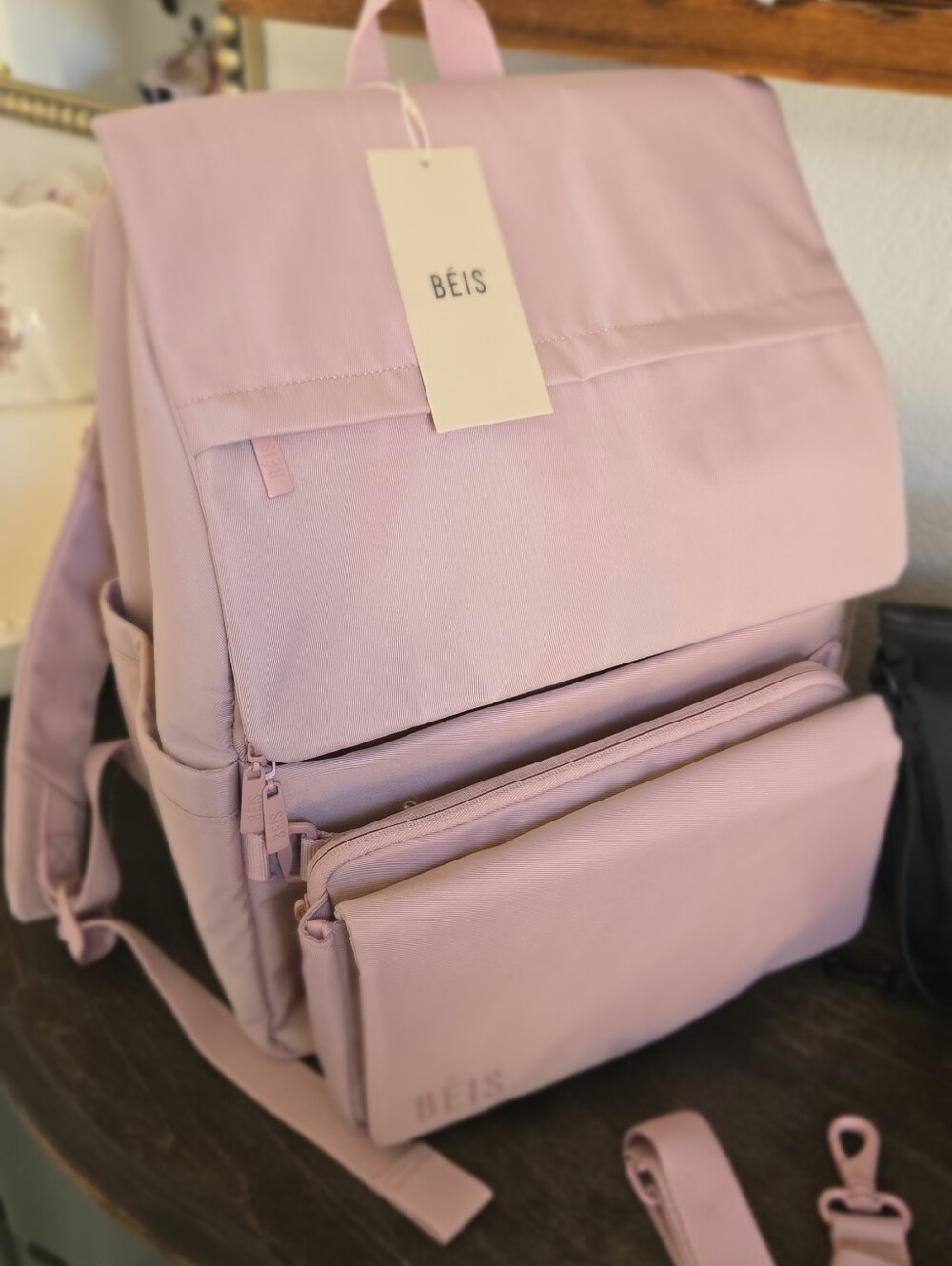 Beis Ultimate Diaper Backpack In Atlas Pink